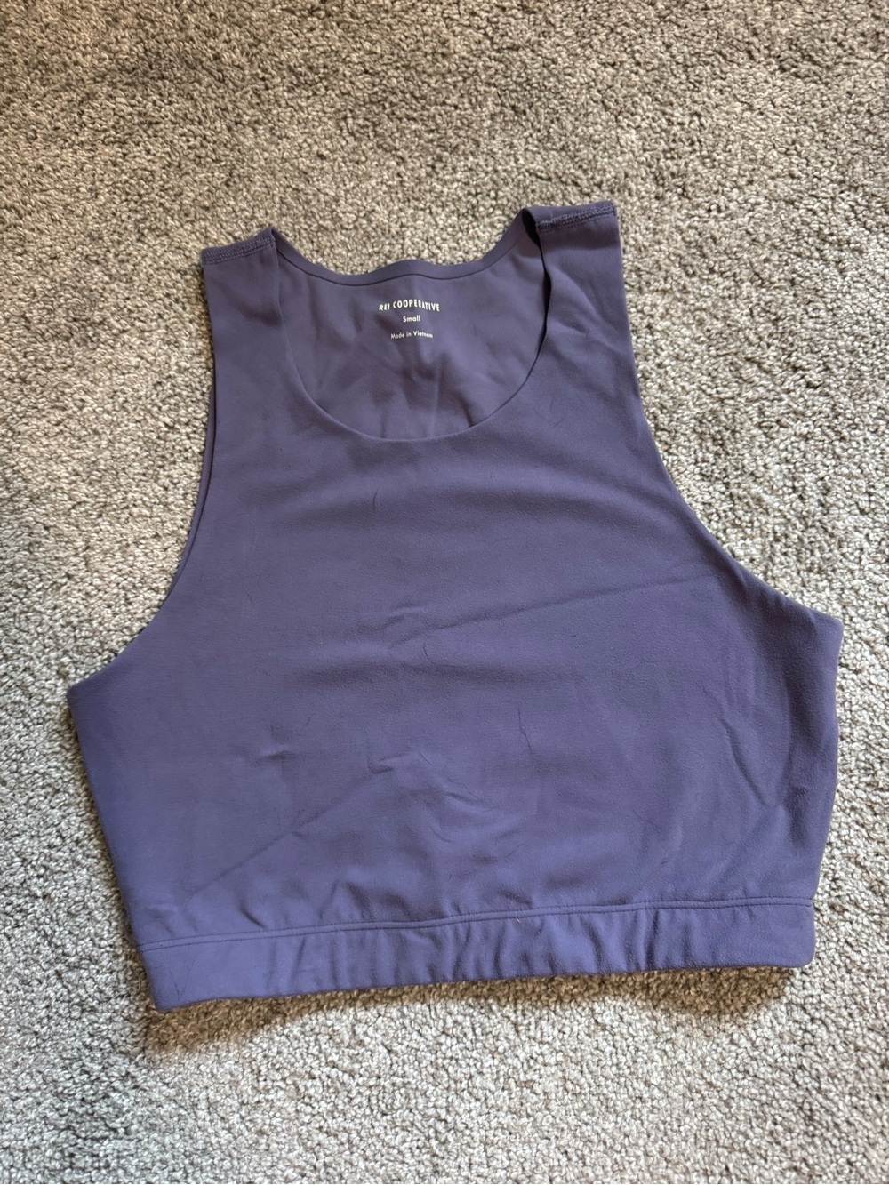 REI Purple Cropped Tank Top
